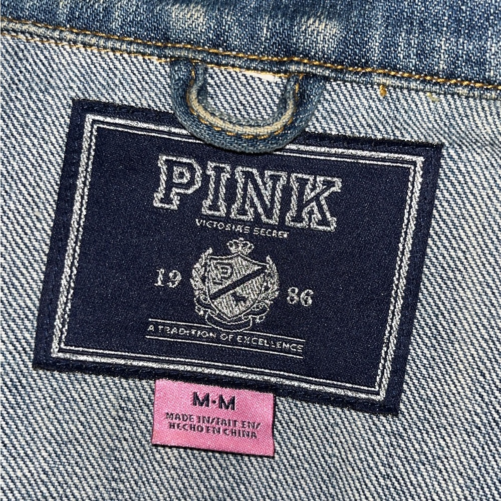 VINTAGE Victoria Secret denim quarter length jacket.